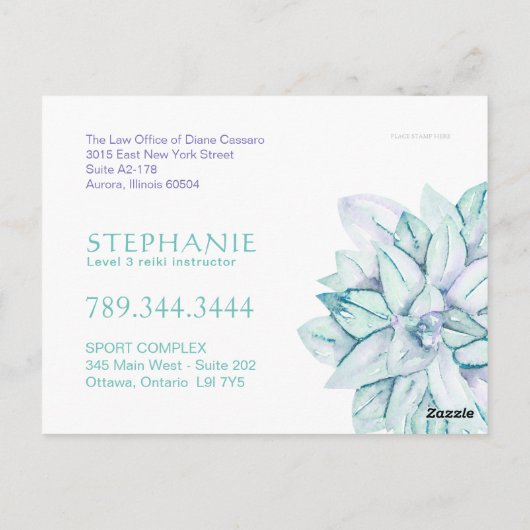 霊気はがき ポストカード (裏面)