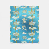 霊気はすとの治療手の記号 フリースブランケット (正面)