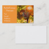 霊気またはエネルギーセラピーの名刺 名刺 (正面/裏面)