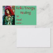 霊気またはエネルギー治療の名刺 名刺 (正面/裏面)