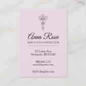 霊気を直している*~*のはす輝きの種族光線 名刺 (裏面)