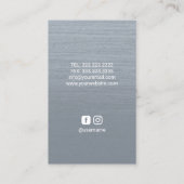 霊気エナジーヒーリングハンズダスティーブルーセラピストブ 名刺 (裏面)