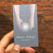 霊気エナジーヒーリングハンズダスティーブルーセラピストブ 名刺