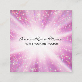 *~*霊気エネルギーヒーリングレイライトワーカーグリッター スクエア名刺