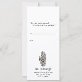 霊気エネルギー治療者贈与証書 (裏面)