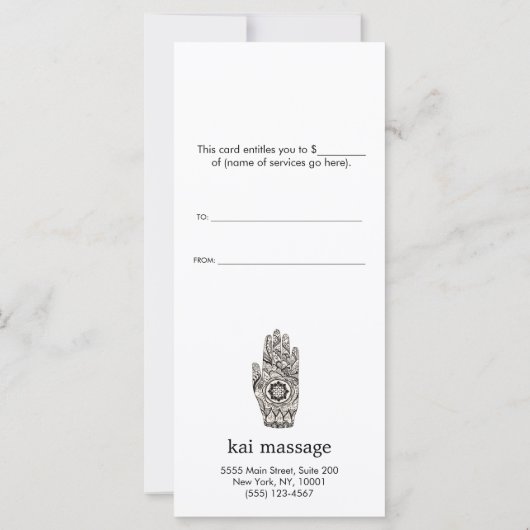 霊気エネルギー治療者贈与証書 (裏面)