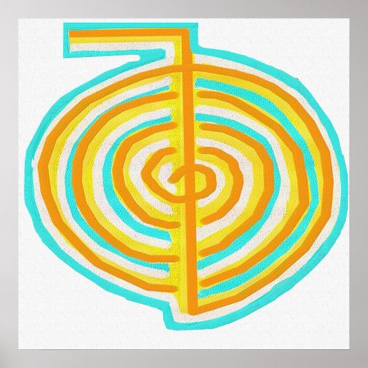 霊気オルタナティブナチュラルヒーリングシンボル勅令 ポスター (正面)