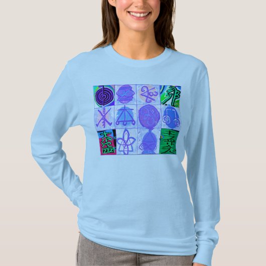 霊気カルナヒーリングシンボルコレクション Tシャツ (正面)