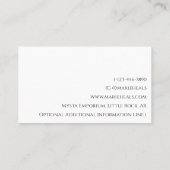 霊気シンプルホヒーラークリスタルハンドモダン 名刺 (裏面)