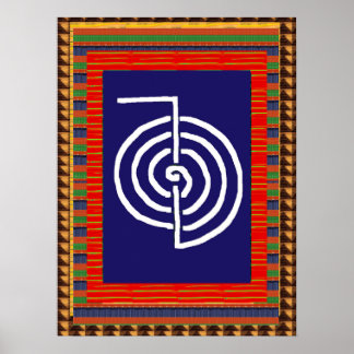 霊気シンボルヒーリングART Yoga : cadau pour tus ポスター