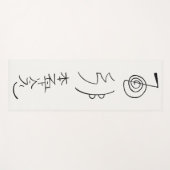 霊気シンボル – 霊気修復  ヨガマット (正面(横))