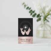 霊気スパバラ金ゴールドヒーリングハンズマッサージセラピー 名刺 (スタンド正面)