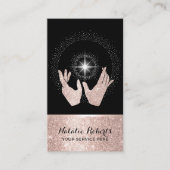 霊気スパバラ金ゴールドヒーリングハンズマッサージセラピー 名刺 (正面)