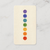 霊気チャクラエネルギーヒーラーソーシャルメディアQR 名刺 (正面)