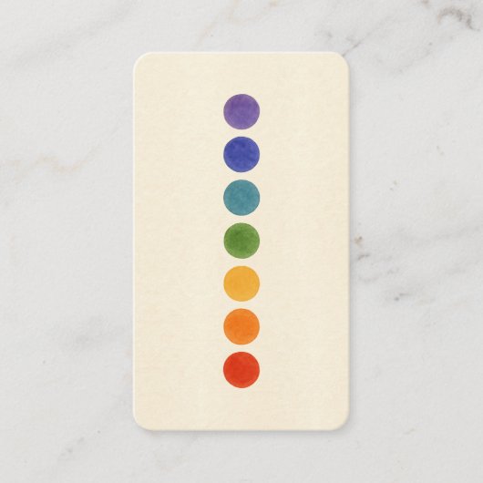 霊気チャクラエネルギーヒーラーソーシャルメディアQR 名刺 (正面)