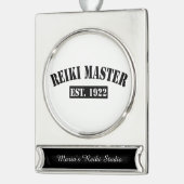 霊気デザイン シルバープレートバナーオーナメント (左)