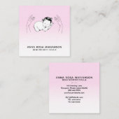 *~*霊気バージング助産師誕生コーチドゥラ スクエア名刺 (正面/裏面)