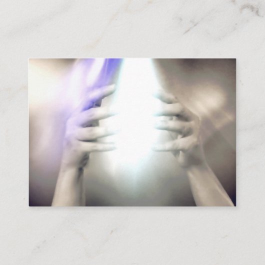 霊気ヒーラーサイキックヴィンテージボホビジネスカード 名刺 (裏面)