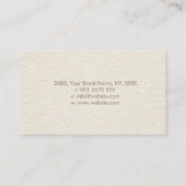 霊気ヒーリングシンボルとハンドパステル金ゴールド 名刺 (裏面)