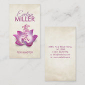 霊気ヒーリングシンボル(lotus) 名刺 (正面/裏面)