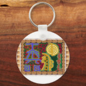 霊気ヒーリングシンボルby Navin Joshi Artist Canada キーホルダー (正面)