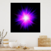 霊気ヒーリングヒーラー炎エネルギーチャクラエネルギー ポスター (キッチン)