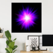 霊気ヒーリングヒーラー炎エネルギーチャクラエネルギー ポスター (ホームオフィス)