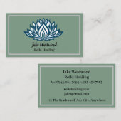 霊気ヒーリングホワイトロータス 名刺 (正面/裏面)