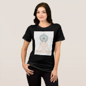 霊気ビアのみ感じ-スタイル中のエネルギー トライブレンドTシャツ (正面全面)