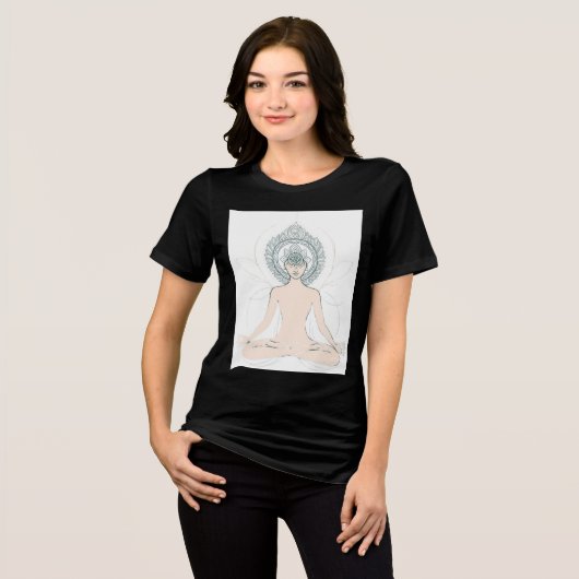 霊気ビアのみ感じ-スタイル中のエネルギー トライブレンドＴシャツ (正面全面)