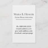 *~*霊気フローラハートロータスピオンフラワーヨガ 名刺 (裏面)