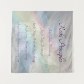 霊気プリンシプルレインボーマンダラデザイン タペストリー (正面(横))