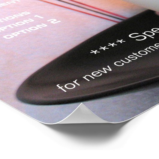 霊気ホリスティックヨガ健康価格表 ポスター (角)