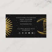 霊気ホリスティック聖なる天日月の神聖なモノグラム 名刺 (裏面)