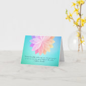 霊気マスタおよびヨガ仲介インストラクター引用文 カード (黄色い花)