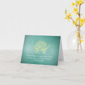 霊気マスタおよびヨガ仲介インストラクター引用文 カード (黄色い花)