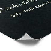 霊気マスタおよびヨガ仲介インストラクター引用文 ポスター (角)