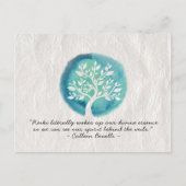 霊気マスタおよびヨガ仲介インストラクター引用文 ポストカード (正面)