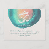 霊気マスタおよびヨガ仲介インストラクター引用文 ポストカード (正面)