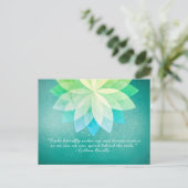 霊気マスタおよびヨガ仲介インストラクター引用文 ポストカード (スタンド正面)