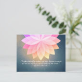 霊気マスタおよびヨガ仲介インストラクター引用文 ポストカード (スタンド正面)