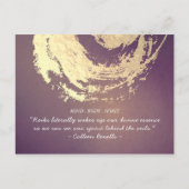 霊気マスタおよびヨガ仲介インストラクター引用文 ポストカード (正面)