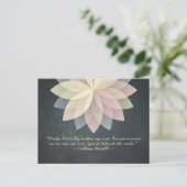 霊気マスタおよびヨガ仲介インストラクター引用文 ポストカード (スタンド正面)