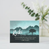 霊気マスタおよびヨガ仲介インストラクター引用文 ポストカード (スタンド正面)