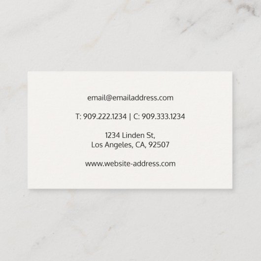 霊気マスタとチャクラ名刺 名刺 (裏面)