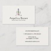 霊気マスタとチャクラ名刺 名刺 (正面/裏面)