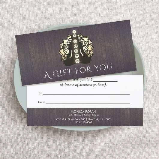 霊気マスターおよびエネルギーヒーラーギフト証明書