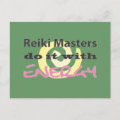 霊気マスターはエネルギーでそれをする ポストカード (正面)