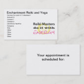 霊気マスターはエネルギーでそれをする 予約カード (正面/裏面)