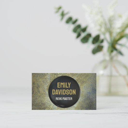 霊気マスターエネルギーヒーラースピリチュアルヨガトレーナー 名刺 (スタンド正面)